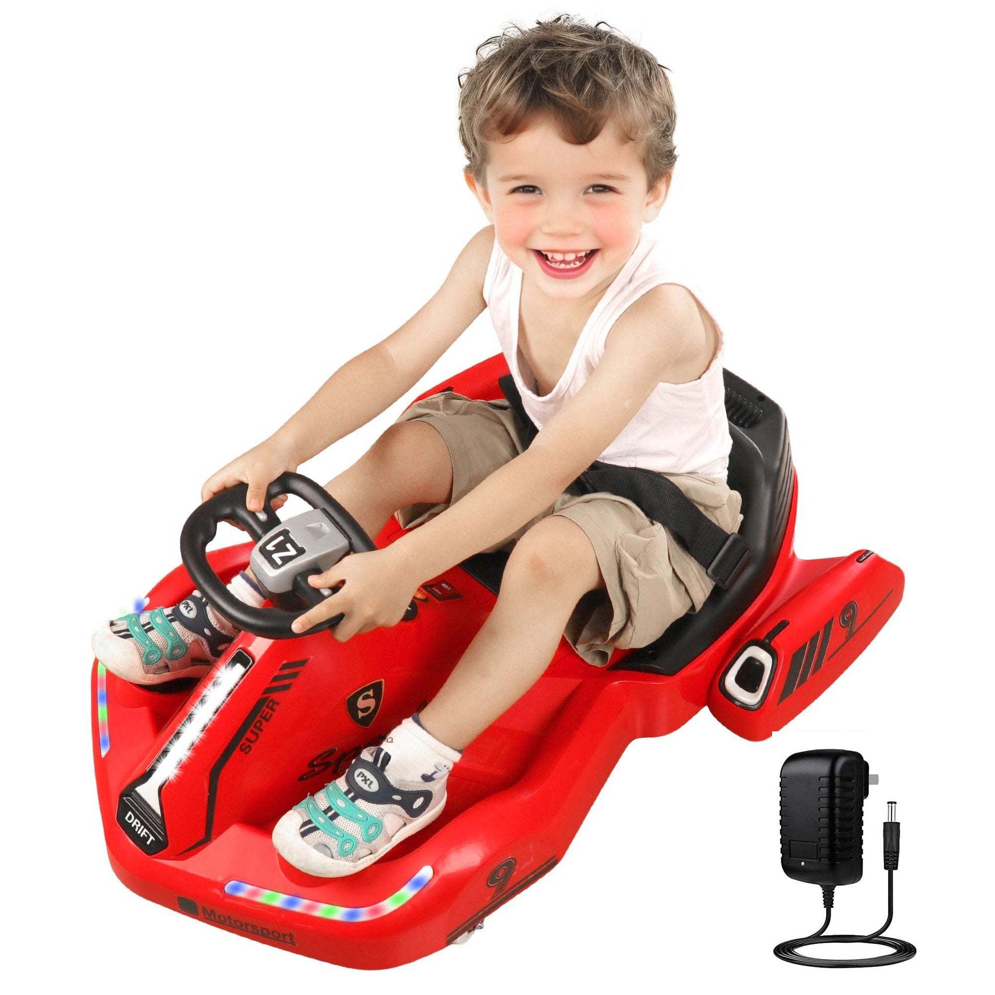 WizAura 12V Kids Ride on Race Cars, JCB Battery Powered Electric Tractor, Electric Vehicle Car forkids Gir Boy 3-6 w/Music, Bluetooth, LED Lights3 Speeds, 4 Wheelers