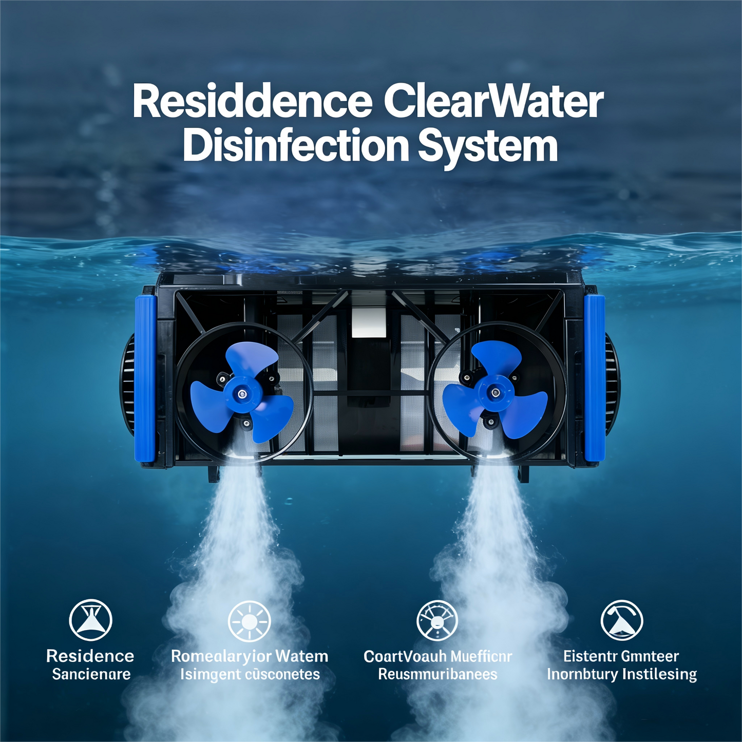 WIZAURA Solar Powered Automatic Robotic Pool Surface Skimmer Cleaner