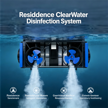 WIZAURA Solar Powered Automatic Robotic Pool Surface Skimmer Cleaner