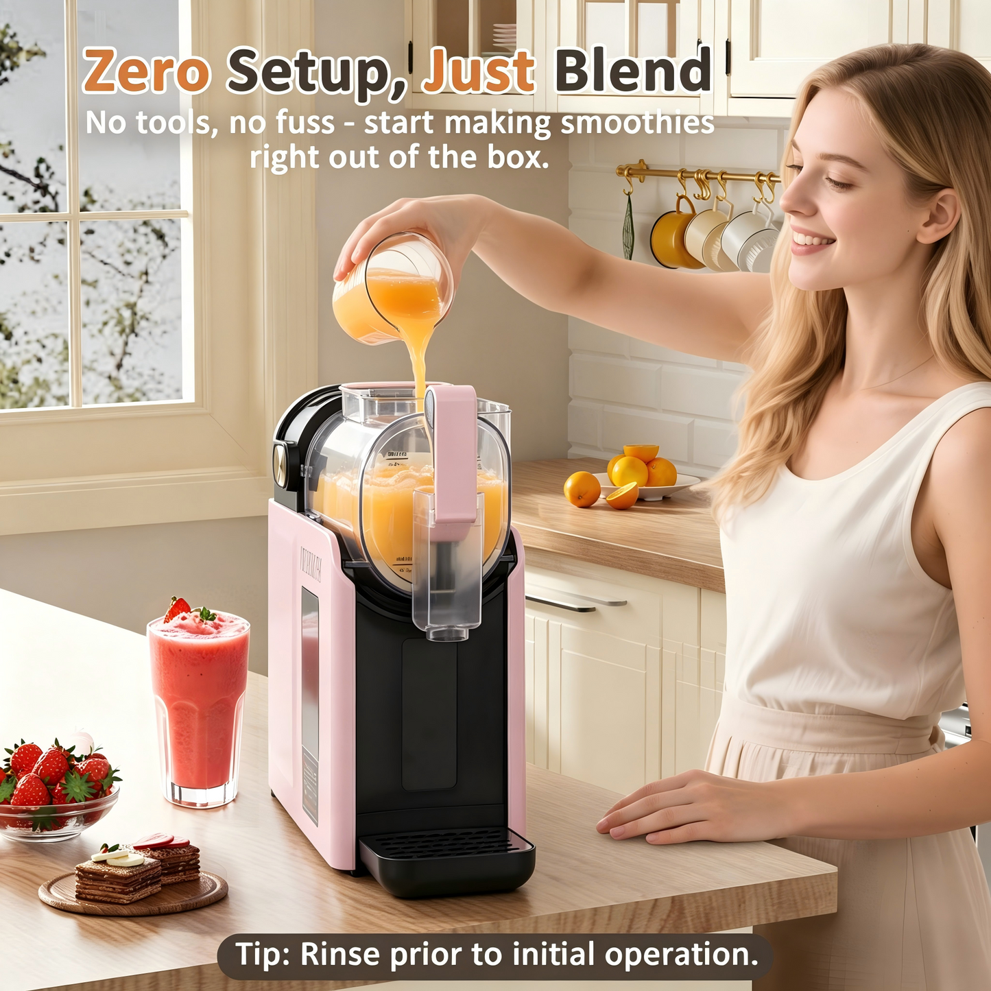 wizaura Slushie Machine: No lce Needed All-in-One Slushy Maker for Home