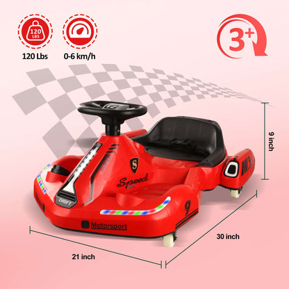WizAura 12V Kids Ride on Race Cars, JCB Battery Powered Electric Tractor, Electric Vehicle Car forkids Gir Boy 3-6 w/Music, Bluetooth, LED Lights3 Speeds, 4 Wheelers