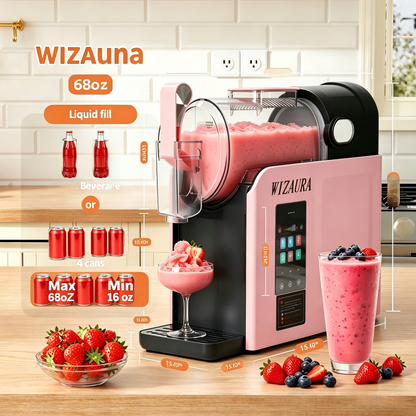 wizaura Slushie Machine: No lce Needed All-in-One Slushy Maker for Home