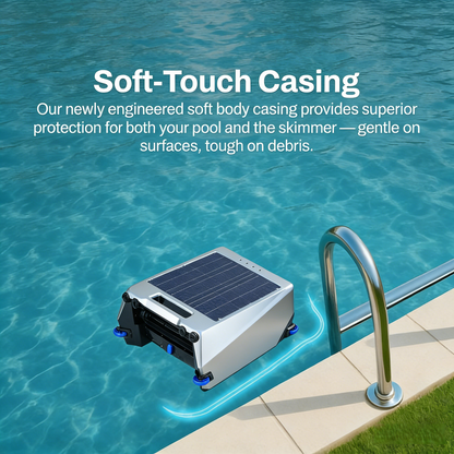 WIZAURA Solar Powered Automatic Robotic Pool Surface Skimmer Cleaner